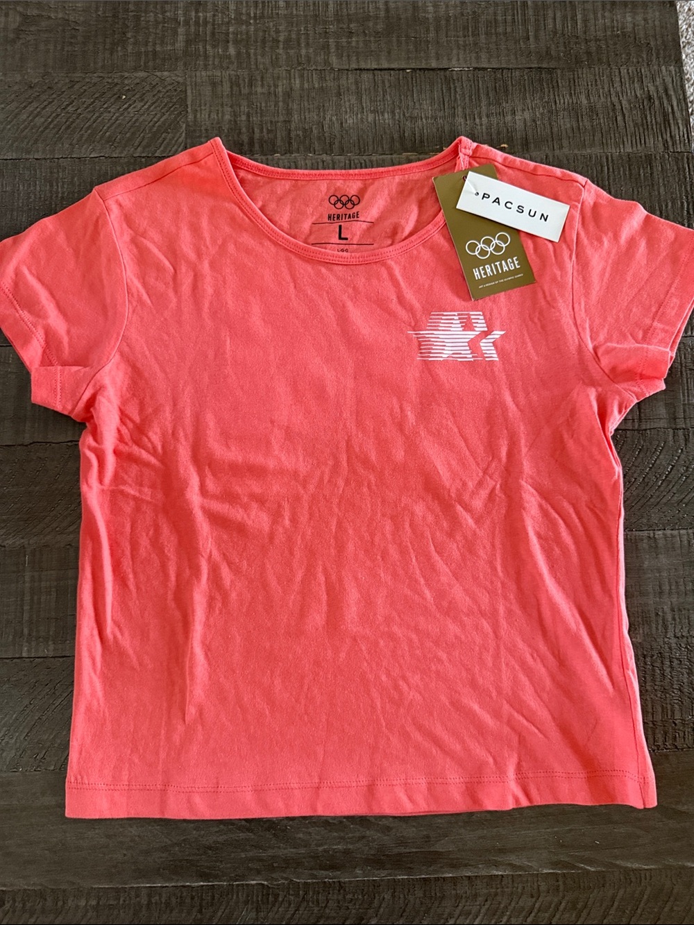 PacSun Peach Short Sleeve Logo Tee - New!